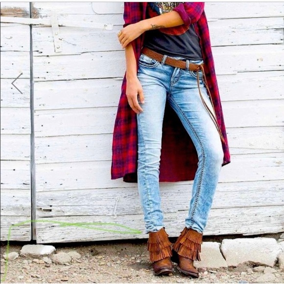 Freebird Belle Suede Leather Fringe Boho Brown Western Ankle Boot Fall Booties 7 - Picture 3 of 13